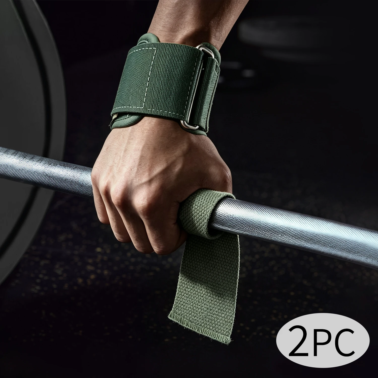 Crossfit Workout Gear - ウェイトリフティングストラップ 2個入り リストストラップ ジム用 ノンスリップ ダンベル