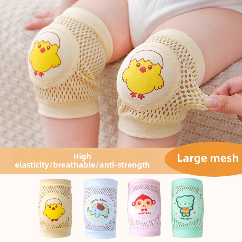 Knee Sleeve Pair - ベビー膝パッド1組 - 薄型夏用ハイハイ保護、転倒防止学習用歩行補助具（乳幼児向け）