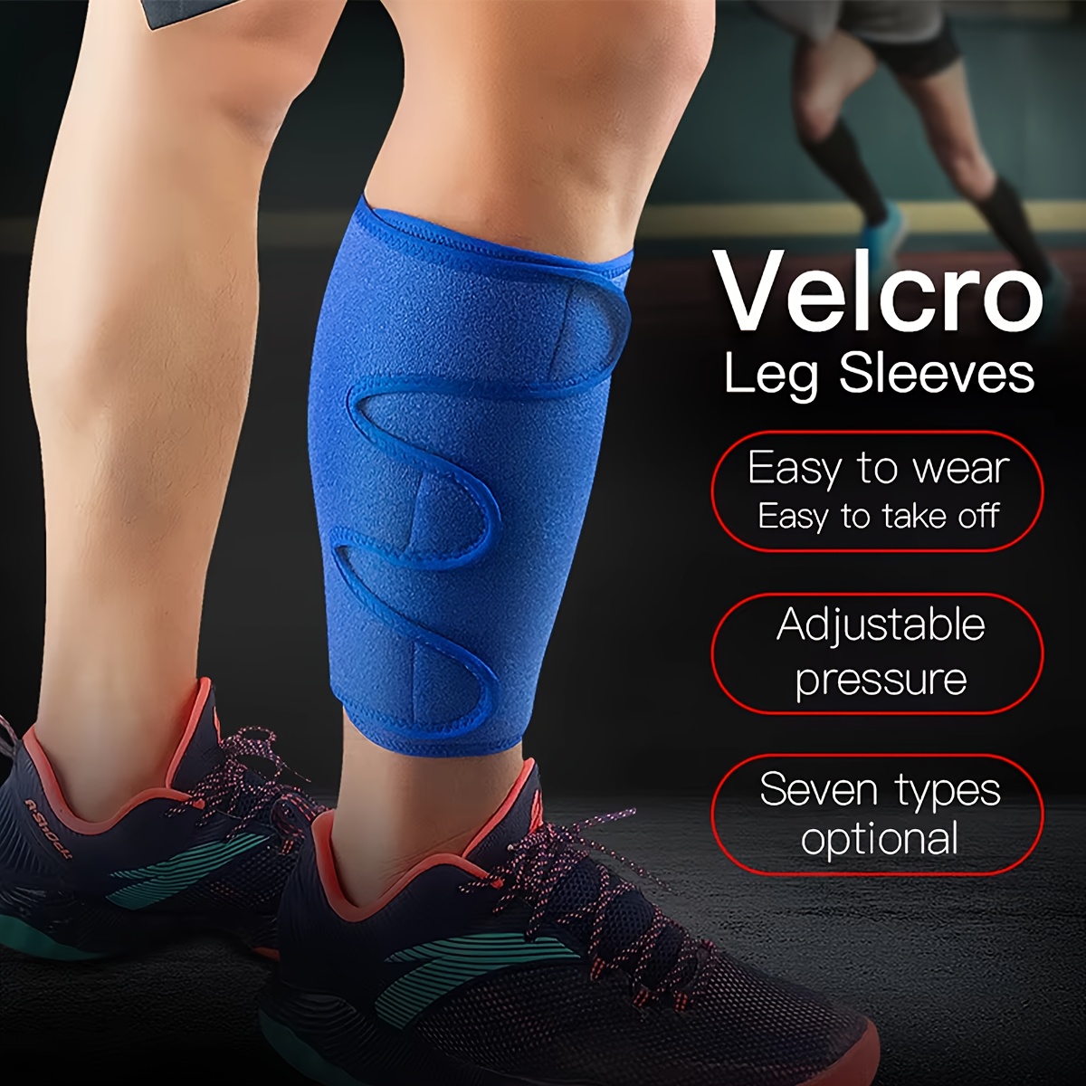 Crossfit Workout Gear - 1PCスポーツシンガードクロスフィット調整可能ふくらはぎ圧縮サイクリングスリーブサッカーバスケットボールウェイトリフティングふくらはぎサポートブレース