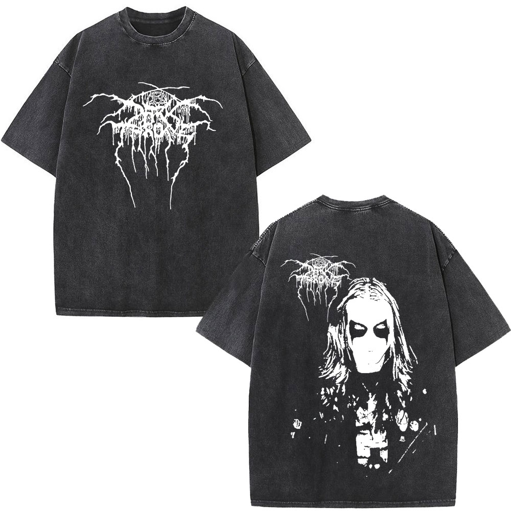 Crossfit Mayhem - メイヘム Darkthrone ヴィンテージ洗浄 Tシャツデスブラックメタルロックバンド Tシャツ男性女性ゴシックパンク特大 Tシャツストリート