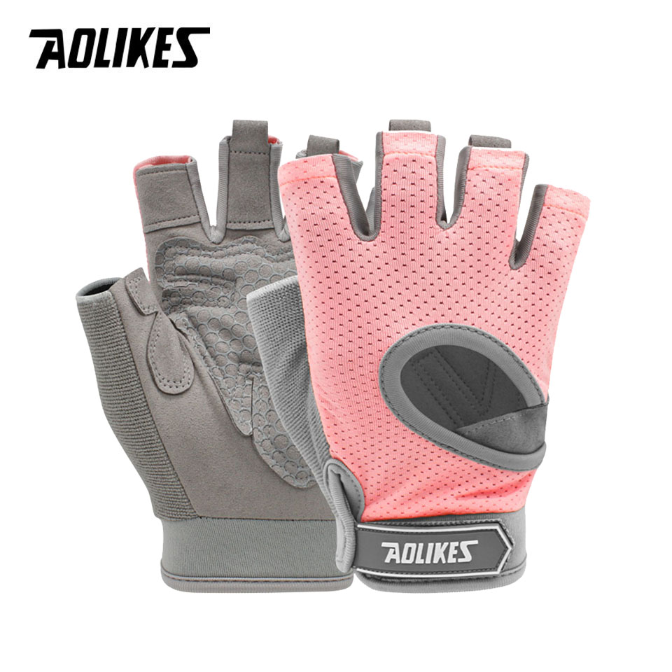 Crossfit Workout Gear - AOLIKES 1 ペアジム手袋ボディビルディングスポーツフィットネスダンベルワークアウト通気性手袋クロスフィット重量挙げトレーニング