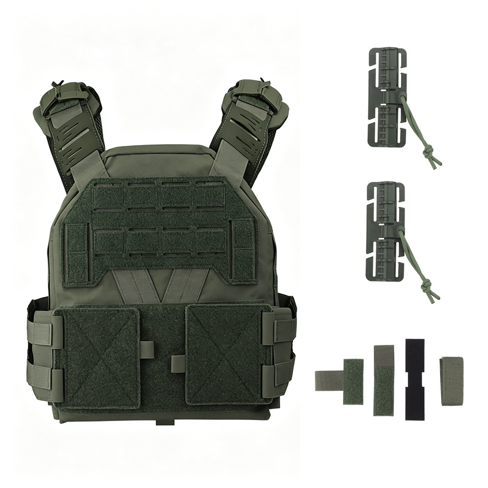 Crossfit Vest - タクティカルKZプレートキャリアハンティングベスト 快適軽量ユーティリティMOLLE調整可能クイックリリースK-Zボディアーマーエアソフトギア