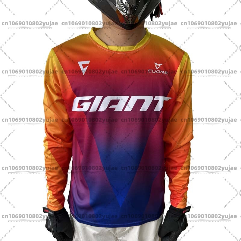 Crossfit Gear For Men - メンズ ジャイアント 長袖 マウンテンバイク サイクリング ジャージ
