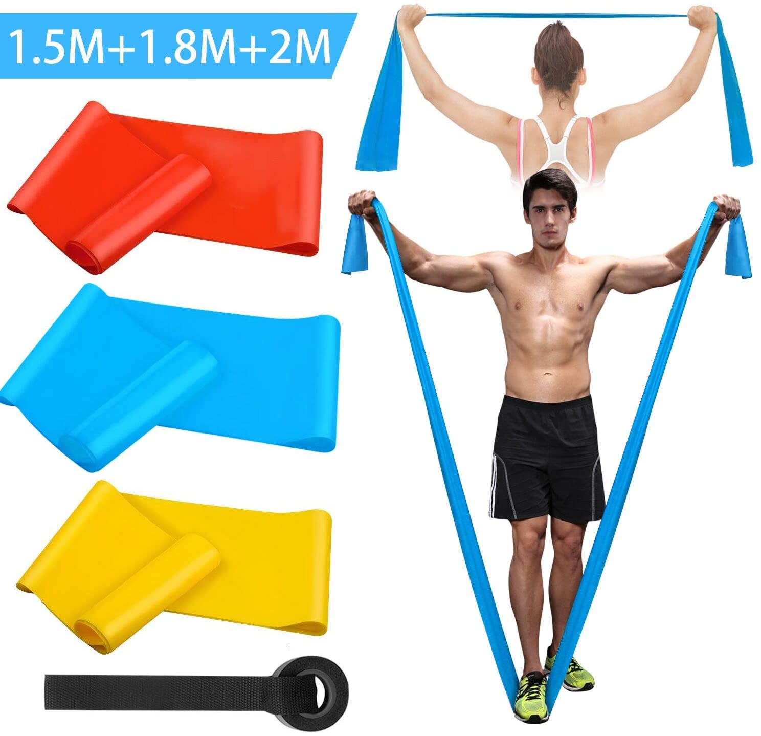 Crossfit Workout With Equipment - 弾性フィットネスバンド 3 個レジスタンスバンド弾性フィットネステープヨガピラティスクロスフィットストレッチ筋肉トレーニング機器