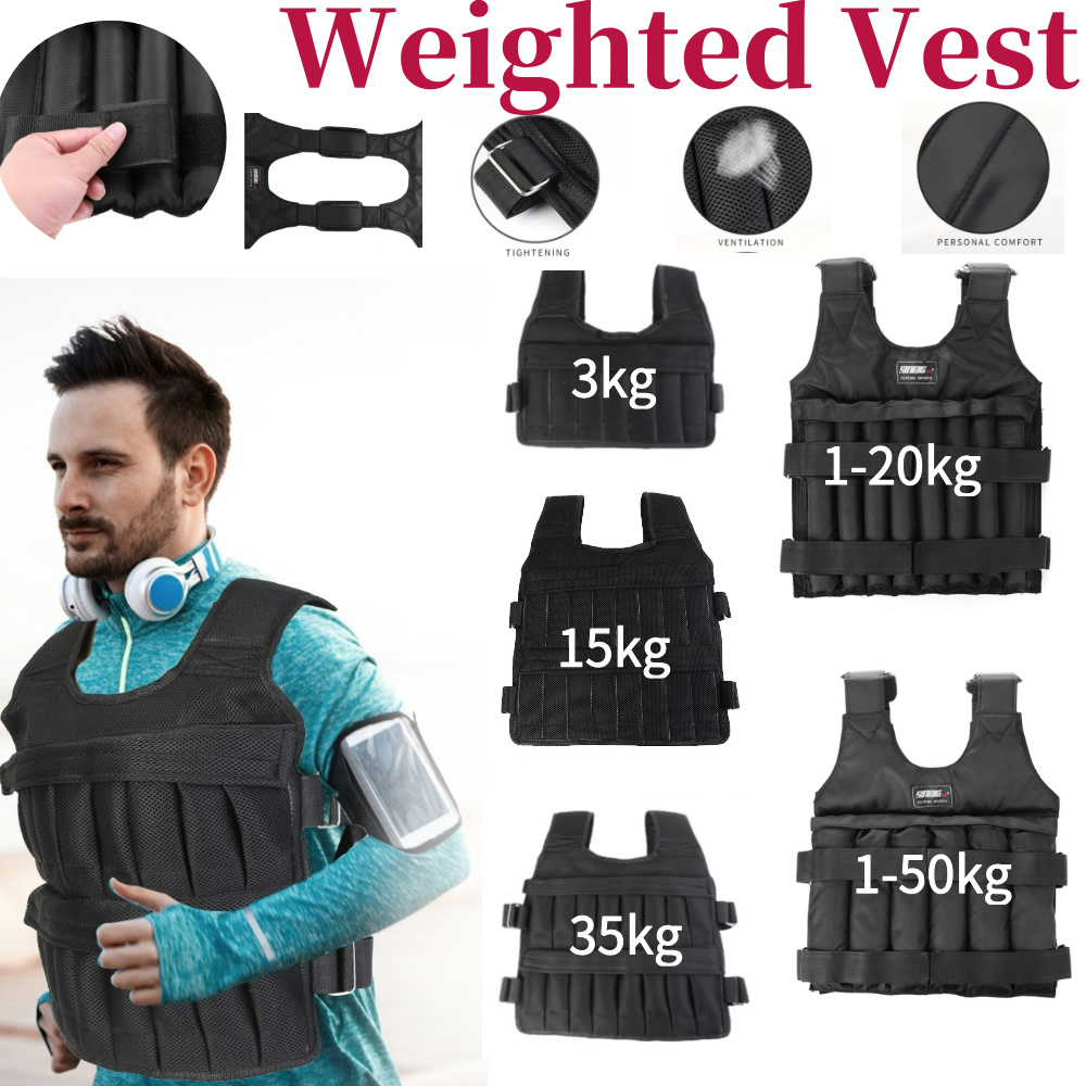 3/15/35kg ワークアウトウェイトジャケット 調節可能 - Crossfit Vest のレビューと価格