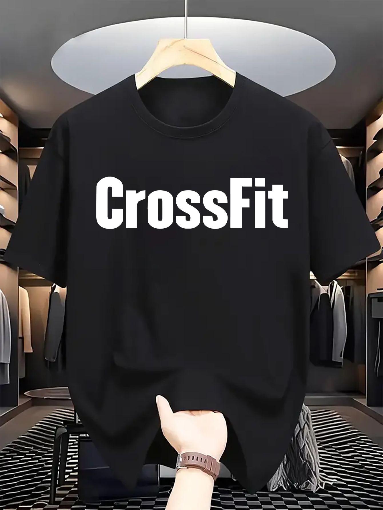 メンズ夏用 100% コットン カジュアル ルーズ クロスフ - Crossfit Mayhem のレビューと価格