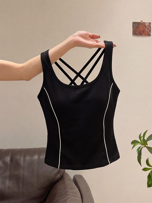 アメリカンスタイルクロスバックストラップベスト女性夏アウトド - Crossfit Vest のレビューと価格