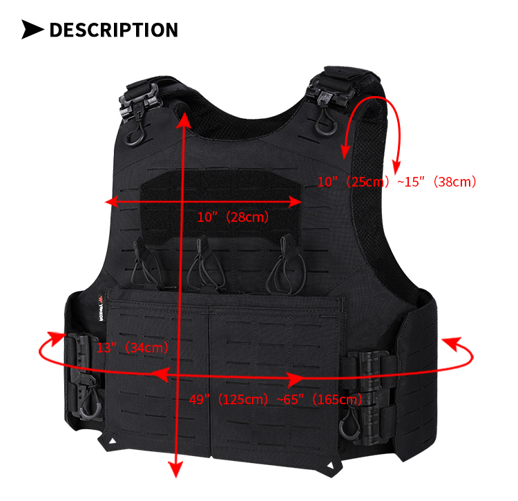 YAKEDAプレートキャリアベストクイックリリースタクティカ - Crossfit Vest のレビューと価格