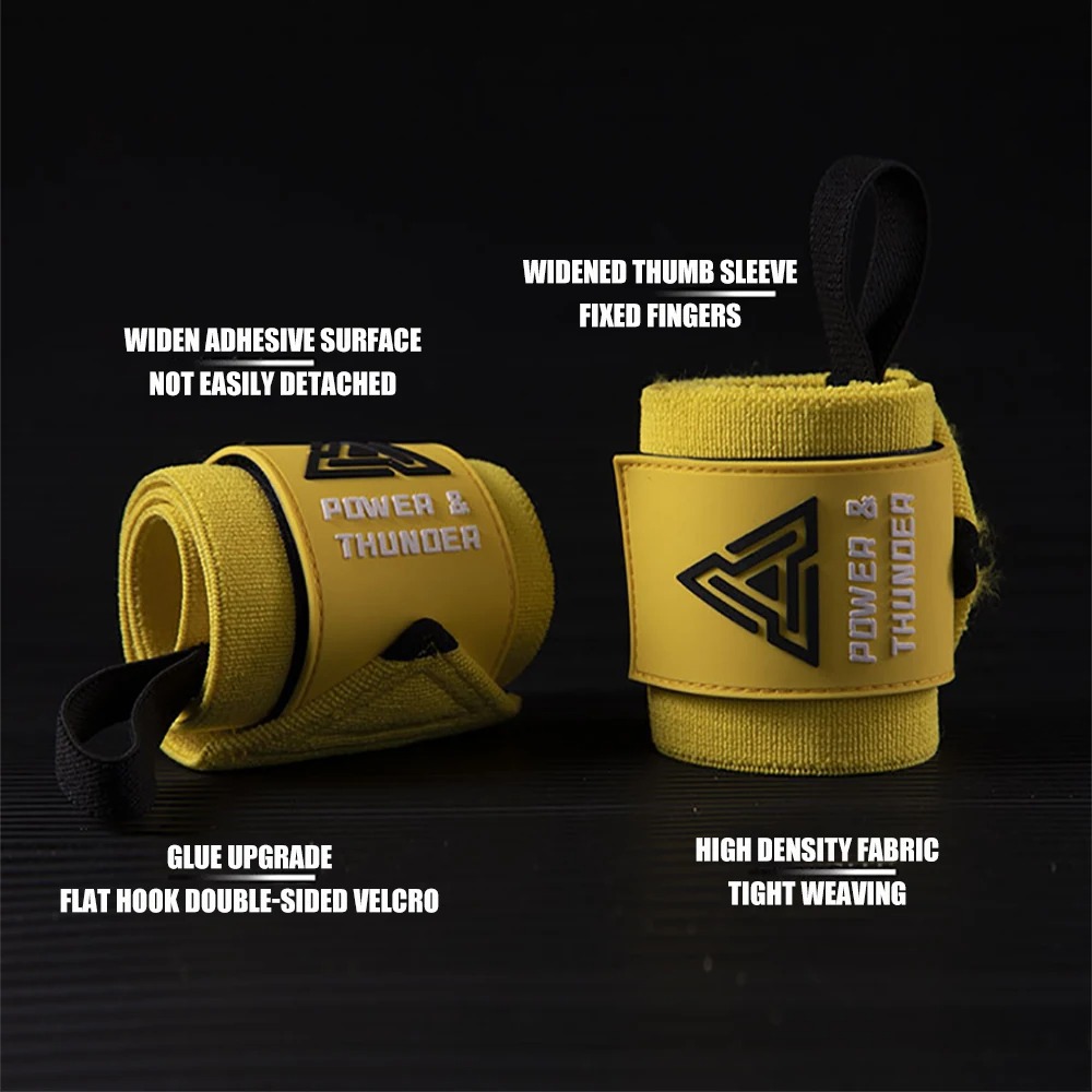ヘビーデューティ重量挙げリストラップパワーリフティングジムク - Crossfit Workout Gear のレビューと価格