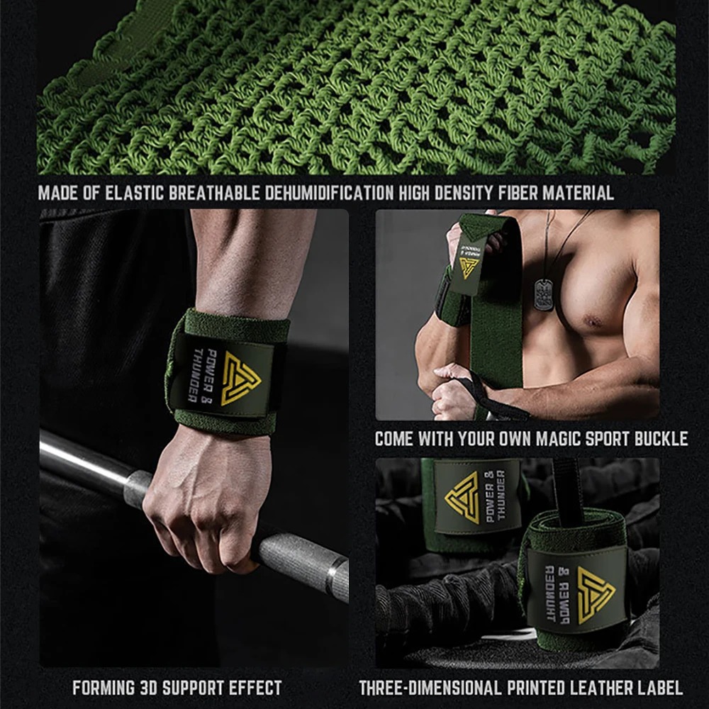 ヘビーデューティ重量挙げリストラップパワーリフティングジムク - Crossfit Workout Gear のレビューと価格