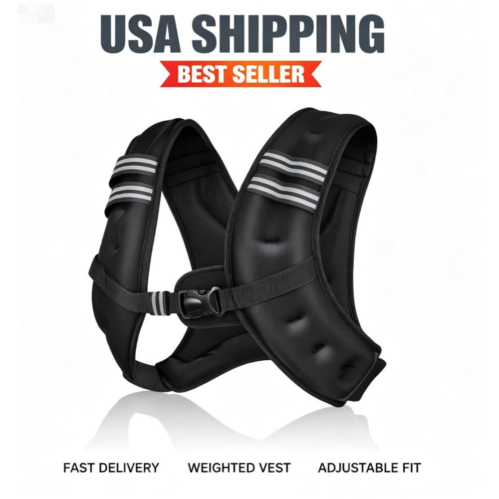 フィットネスウェイトベスト、鉄製ペレット入り、調節可能なスト - Crossfit Vest のレビューと価格