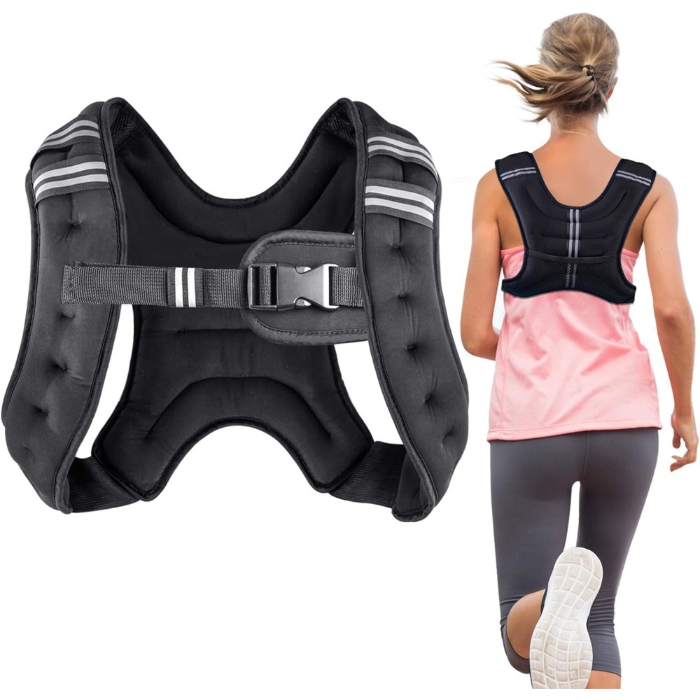 フィットネスウェイトベスト、鉄製ペレット入り、調節可能なスト - Crossfit Vest のレビューと価格