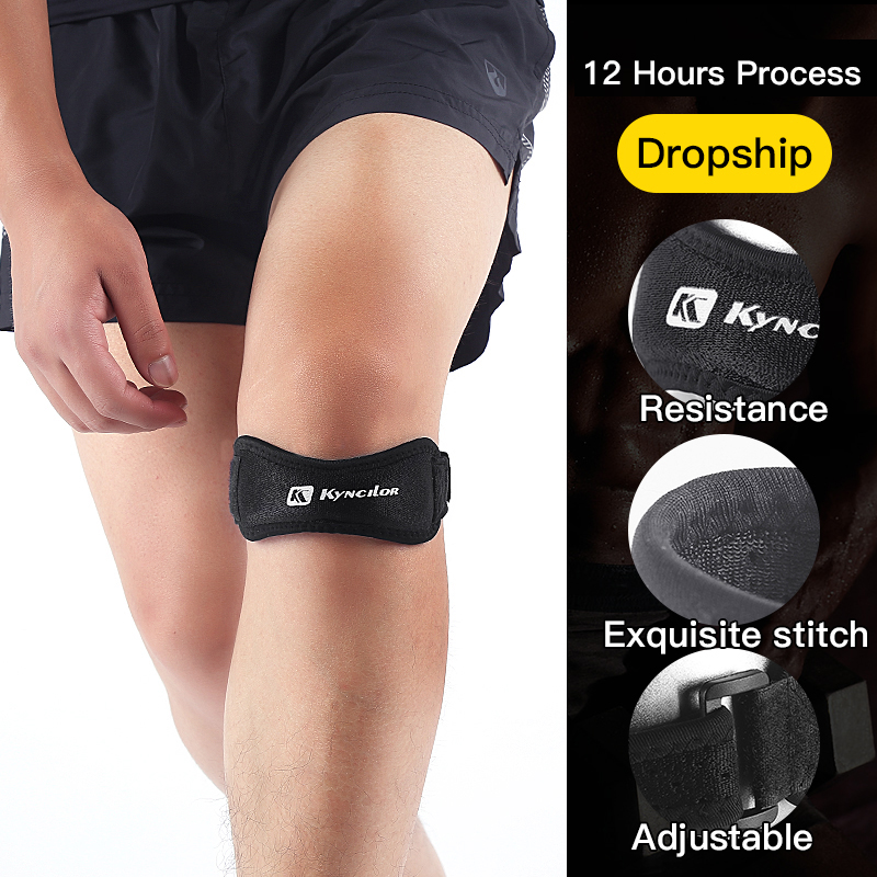 1 PC 膝膝蓋骨腱膝サポートストラップブレース調整可能な衝 - Knee Sleeve Pair のレビューと価格