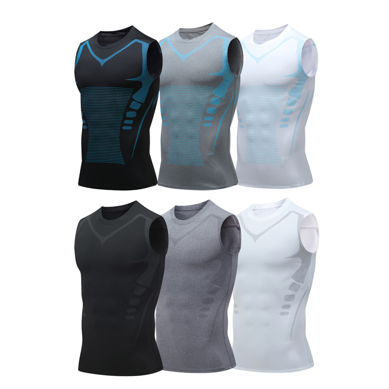 マン圧縮タンクトップ男性ジムシャツノースリーブ速乾性スポーツ - Crossfit Vest のレビューと価格