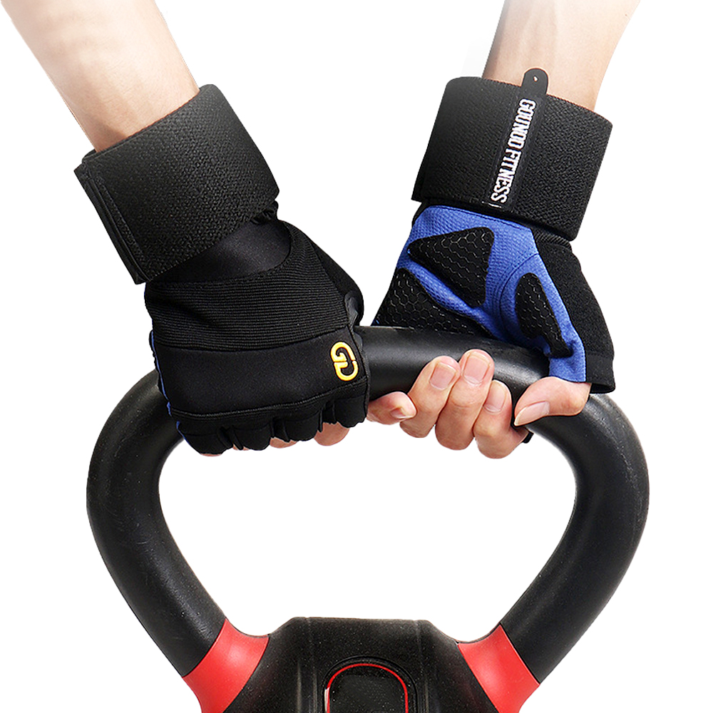 リストサポートとフルパームプロテクションを備えた1ペアのトレ - Crossfit Workout Gear のレビューと価格