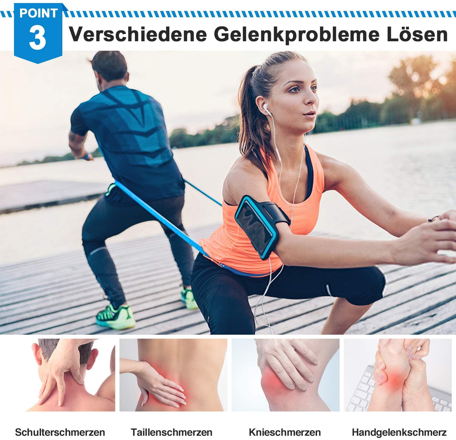 弾性フィットネスバンド 3 個レジスタンスバンド弾性フィット - Crossfit Workout With Equipment のレビューと価格