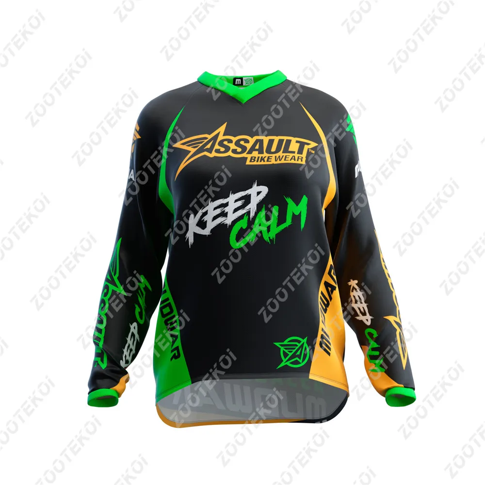 アサルトバイクウェア女性用マウンテンバイクダウンヒルジャージ - Crossfit Gear For Men のレビューと価格